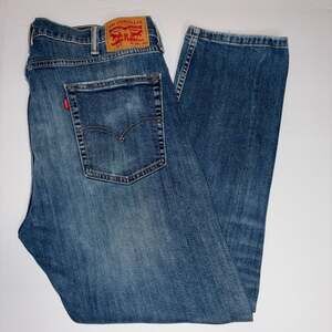 Levi's 513 Blue Denim Jeans Slim Straight Fit Men's Size 38x30